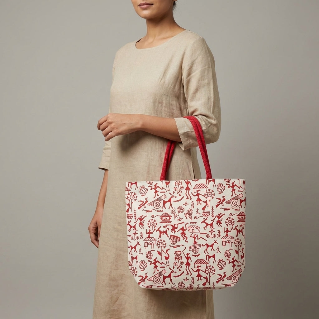 Premium Printed Canvas Tote Bag – Stylish, Spacious & Eco-Friendly