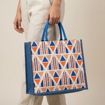 Red Jute Shoulder Bag For Adults