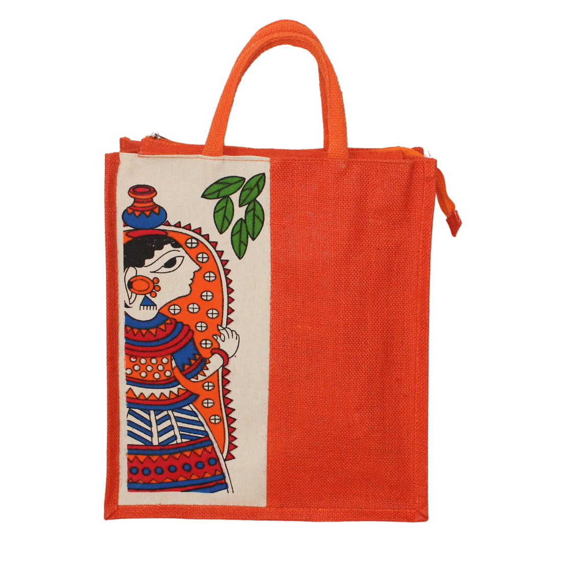 Handcrafted Printed Jute Tote Bag – Eco-Friendly, Stylish & Durable